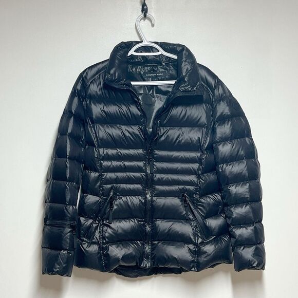 Marc New York 650 Duck Down Filled Winter Coat Black Womens Sz L - Picture 1 of 7